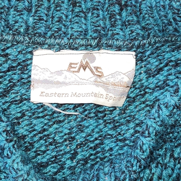 Eastern Mountain Sports Teal Crewneck Wool Sweater. Sz. XL - Picture 3 of 6